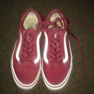 Burgundy Vans